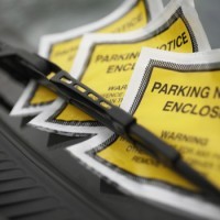 Car Parking Fine on Windscreen