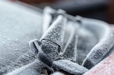 A Car With A Frosty Window