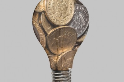 Pound Coins Light bulb