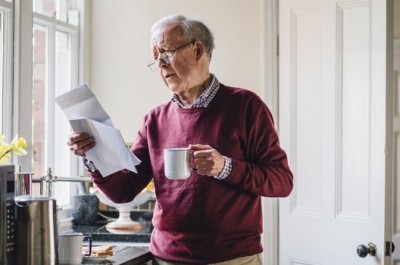 Senior Man Struggling With Income