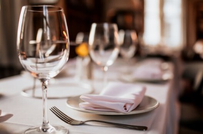 Table Set In A Restaurant
