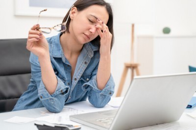 Tired Woman With Money Worries