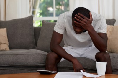 Troubled Man In Debt