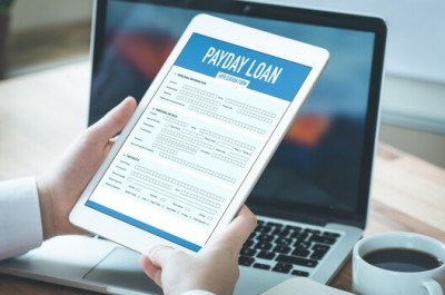 Payday Loan on a tablet