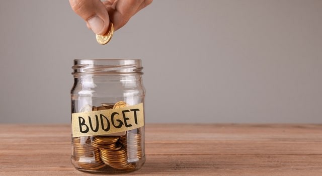 Budget Jar with coins