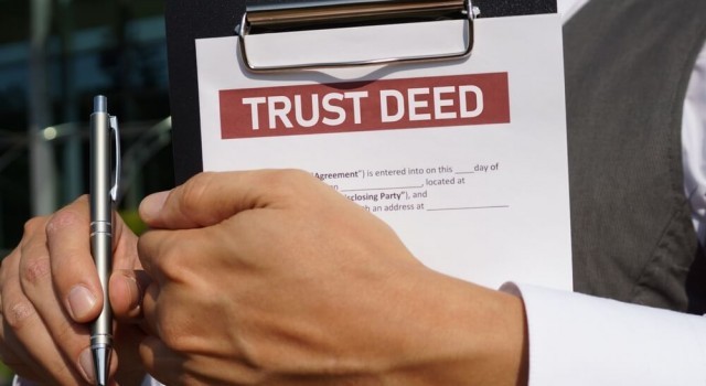 Trust Deed is shown as the financial and legal concept