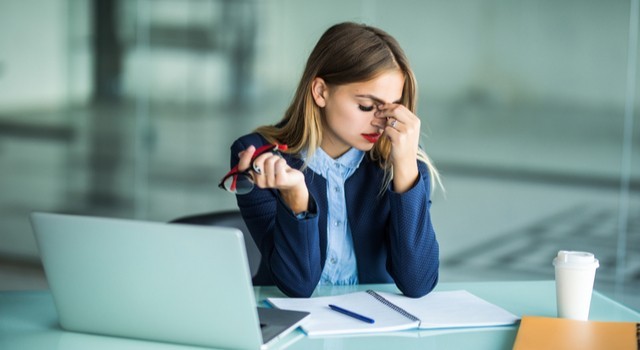 Stressed Businesswoman