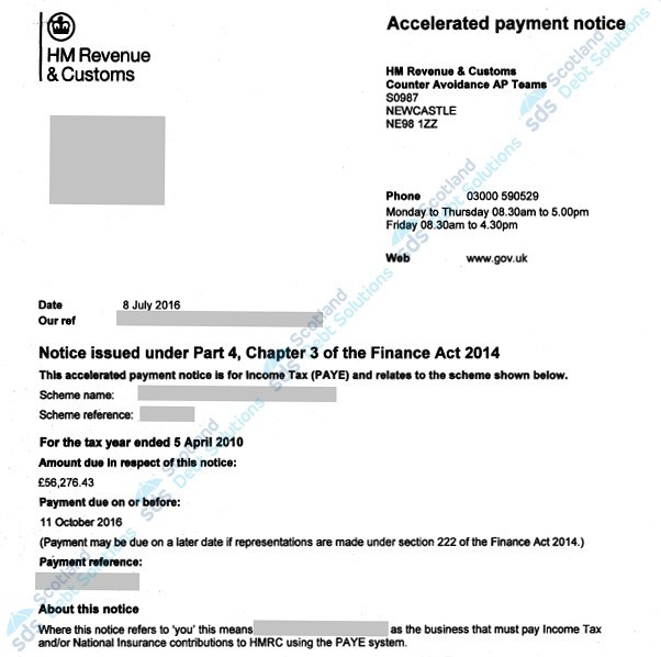 Accelerated Payment Notices Document